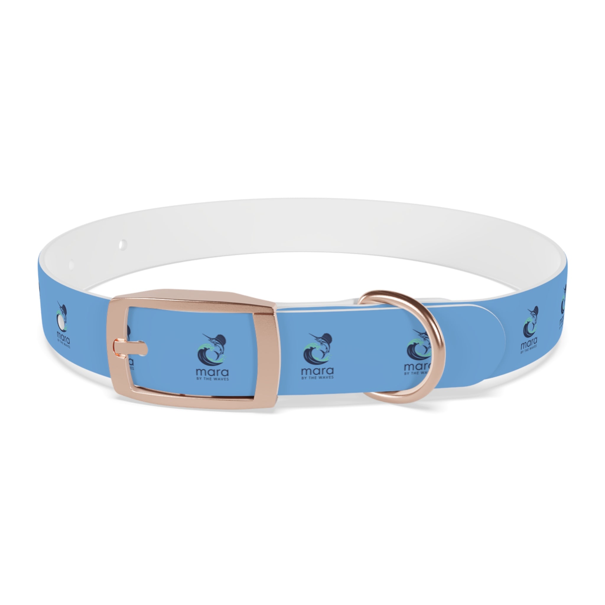 Sail Fish Mara by the Waves Logo Dog Collar - Durable Waterproof Pet Collar for Everyday Wear