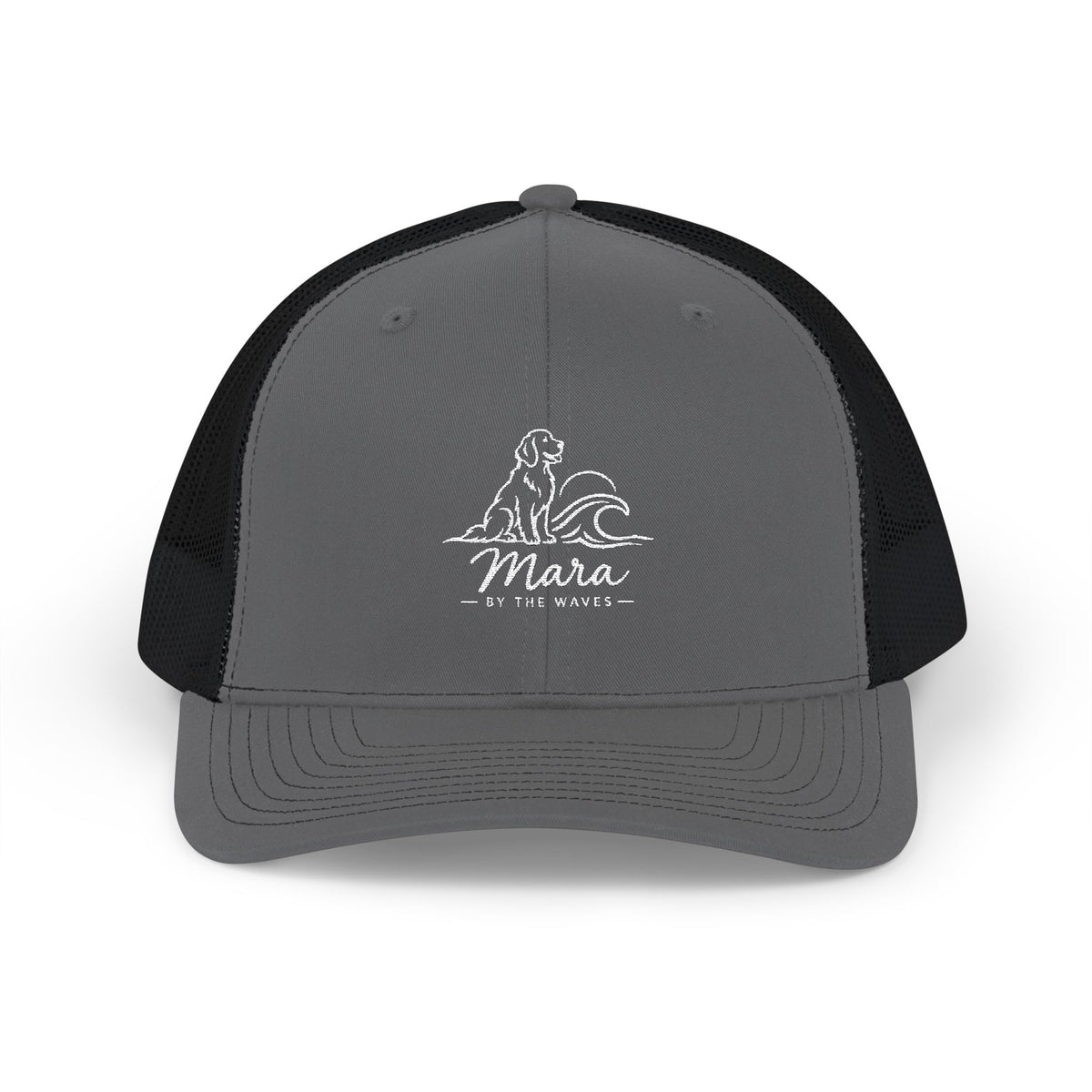 Mara Waves Trucker Cap. Golden Retriever-Inspired Snapback Hat