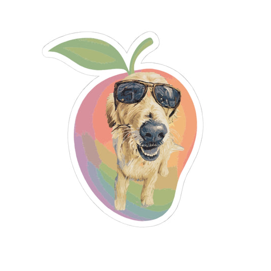 Dog Kiss-Cut Stickers - Golden Retriever Mango Sticker