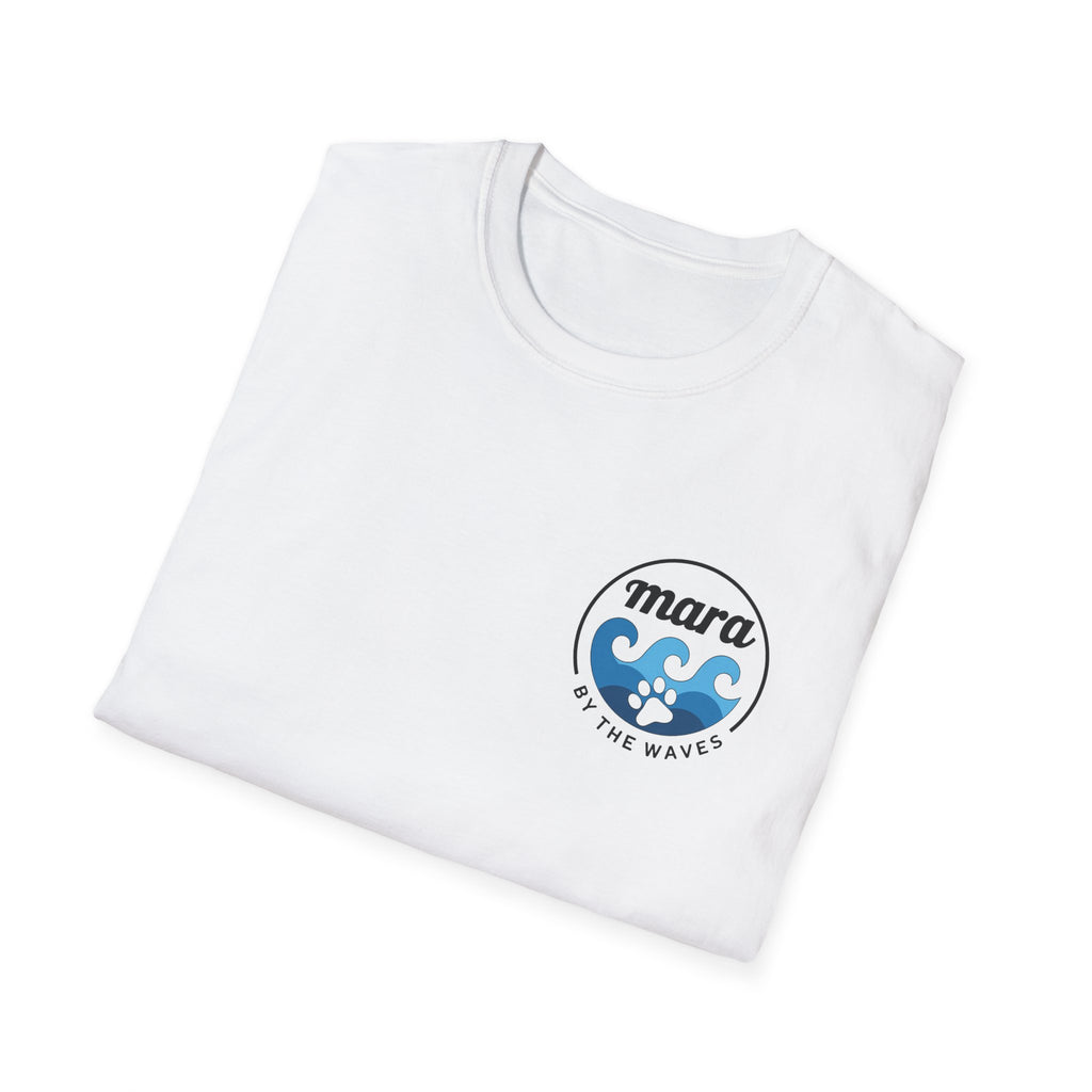 Ocean Wave Paw T‑Shirt — Surf Paw Graphic Tee ("Mara" Logo)
