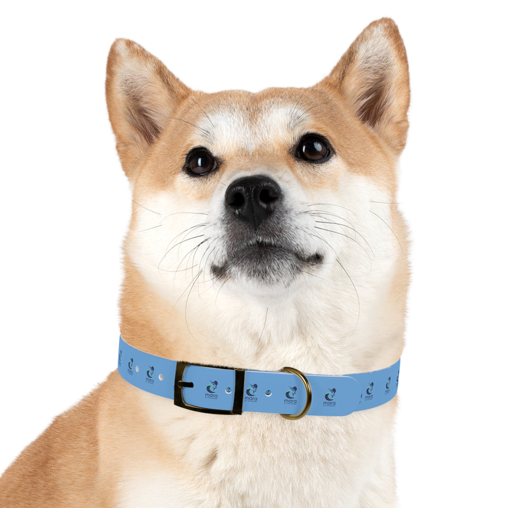 Sail Fish Mara by the Waves Logo Dog Collar - Durable Waterproof Pet Collar for Everyday Wear