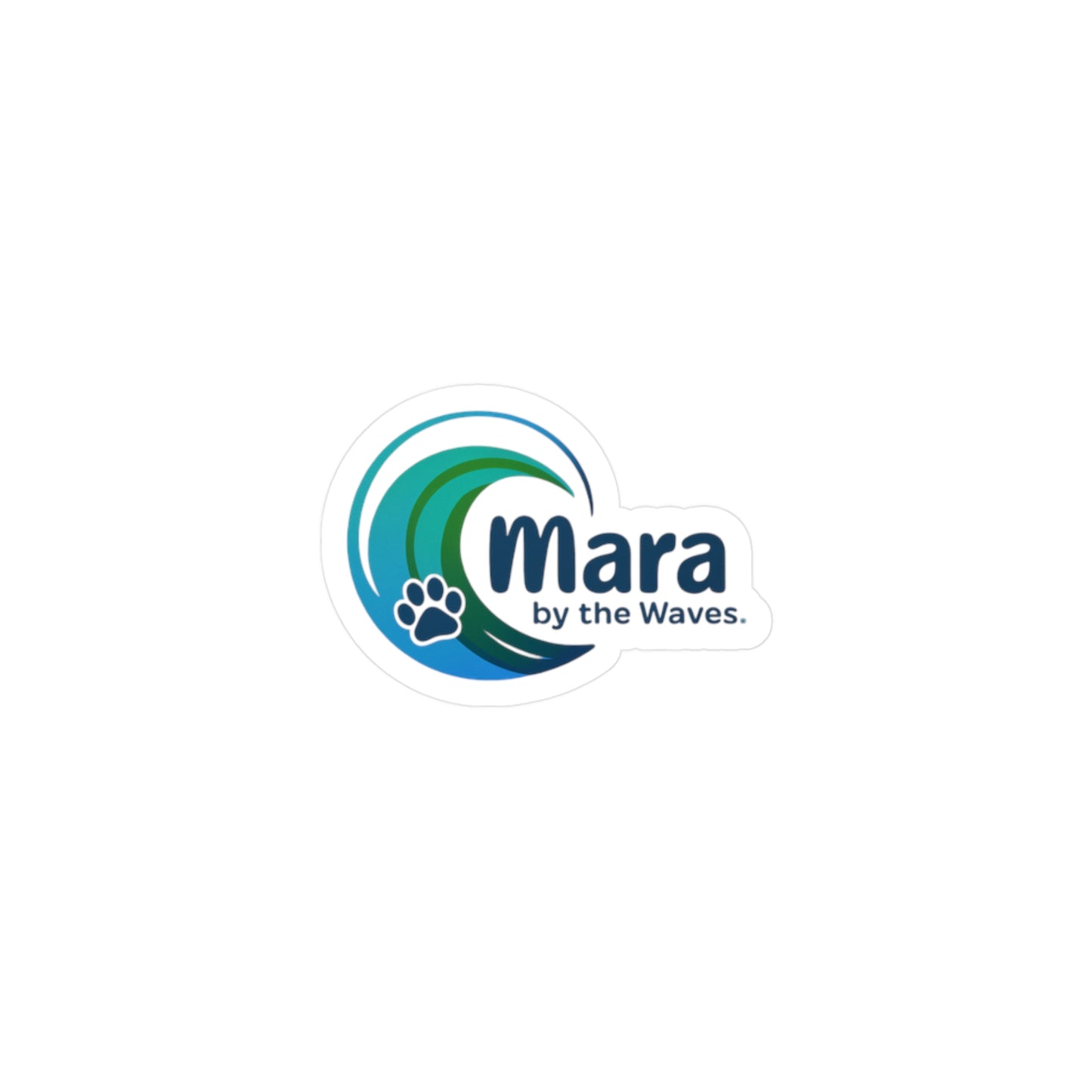 Vinyl Decal - Mara by the Waves Custom Logo Decal