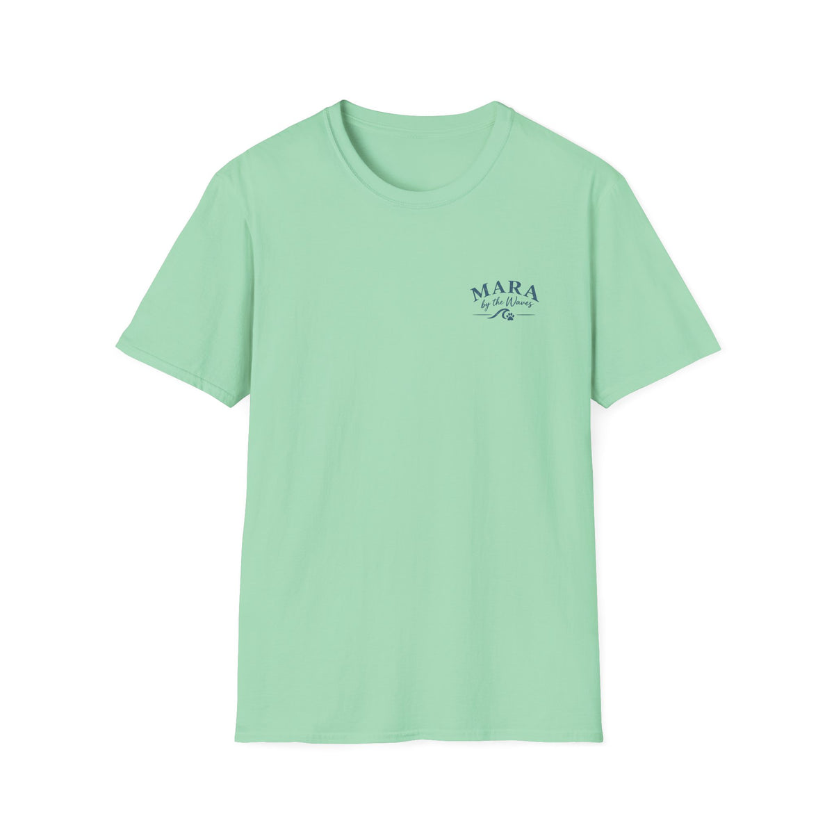 Mara by the Waves T-Shirt — Coastal Golden Retriever Tee