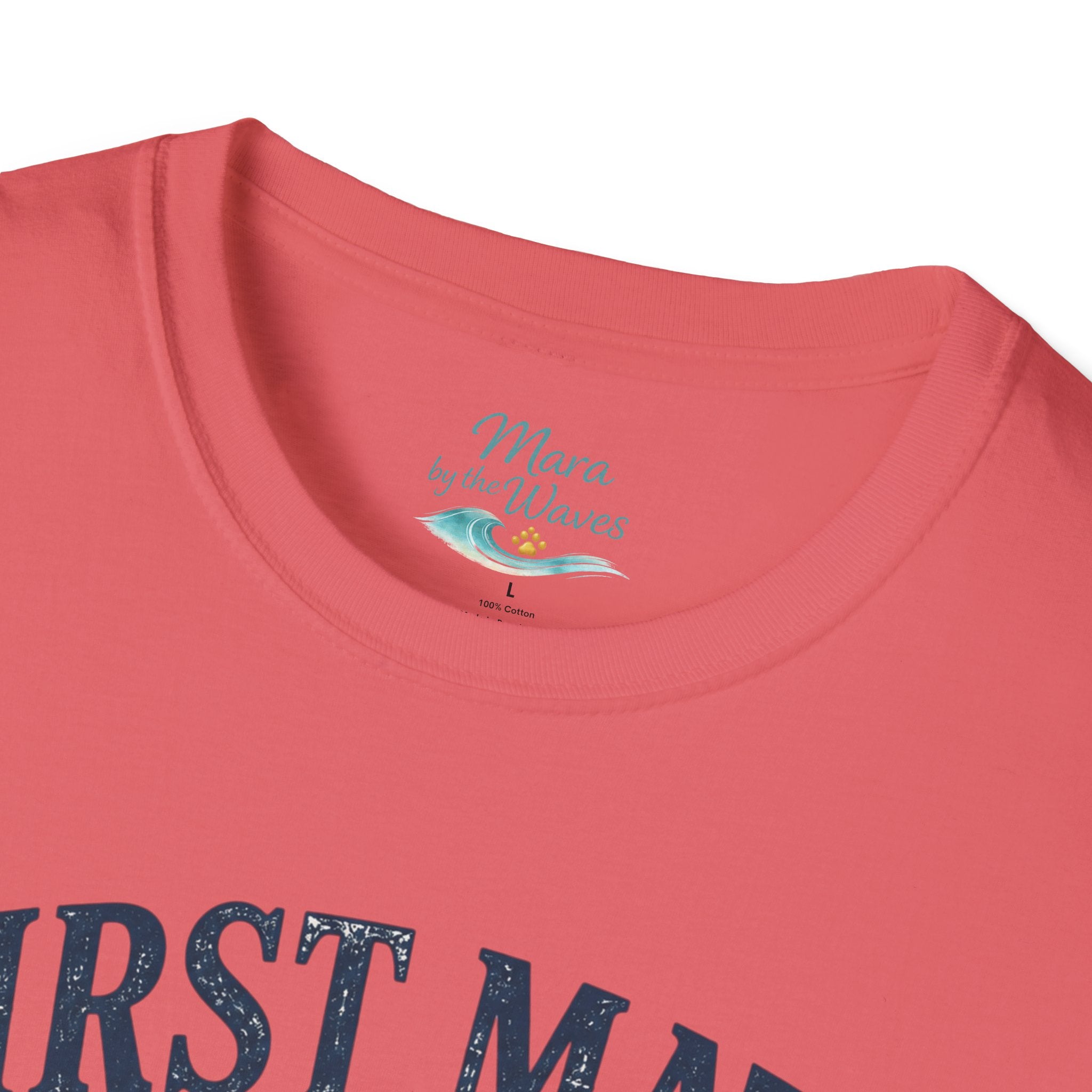 First Mate Boat Dog T-Shirt — Golden Retriever Nautical Tee