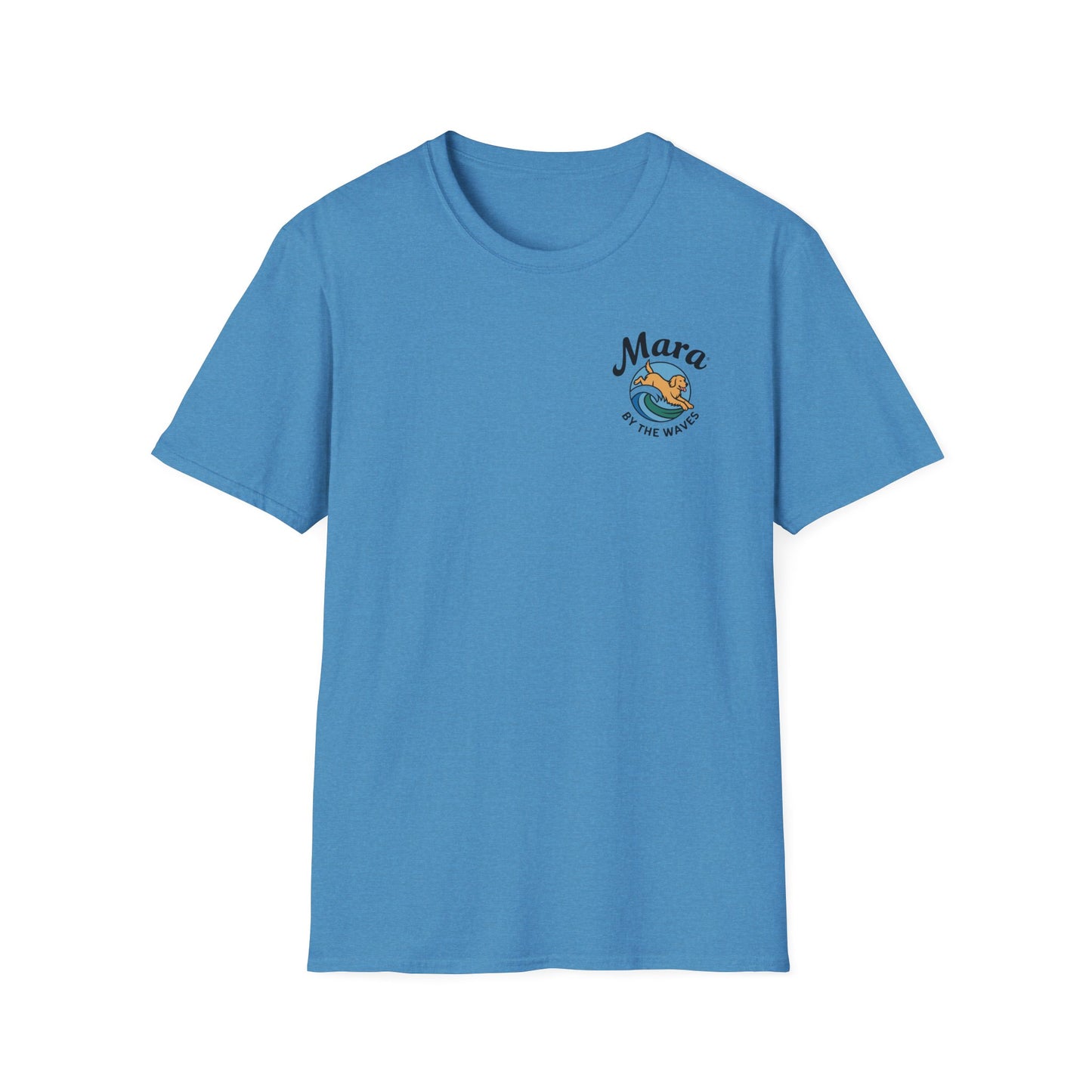 Golden Retriever Ocean Logo T-Shirt