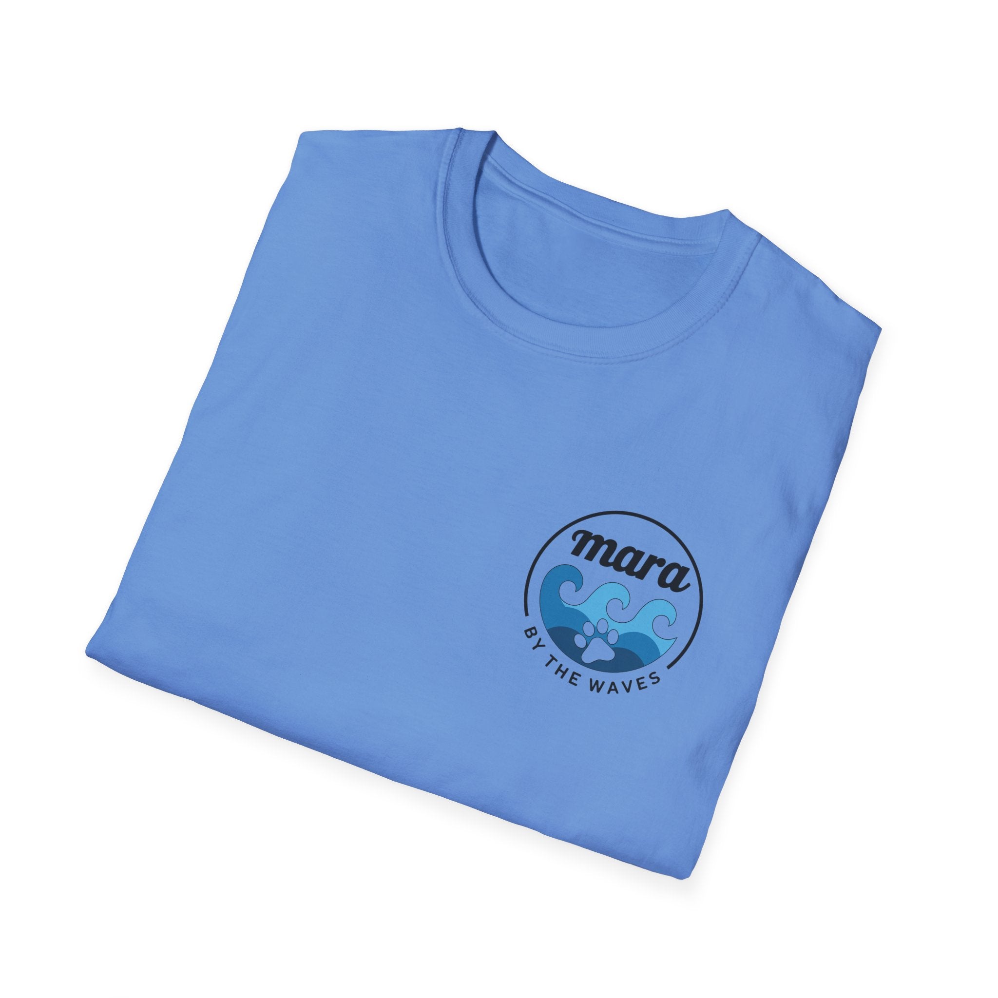 Ocean Wave Paw T‑Shirt — Surf Paw Graphic Tee ("Mara" Logo)