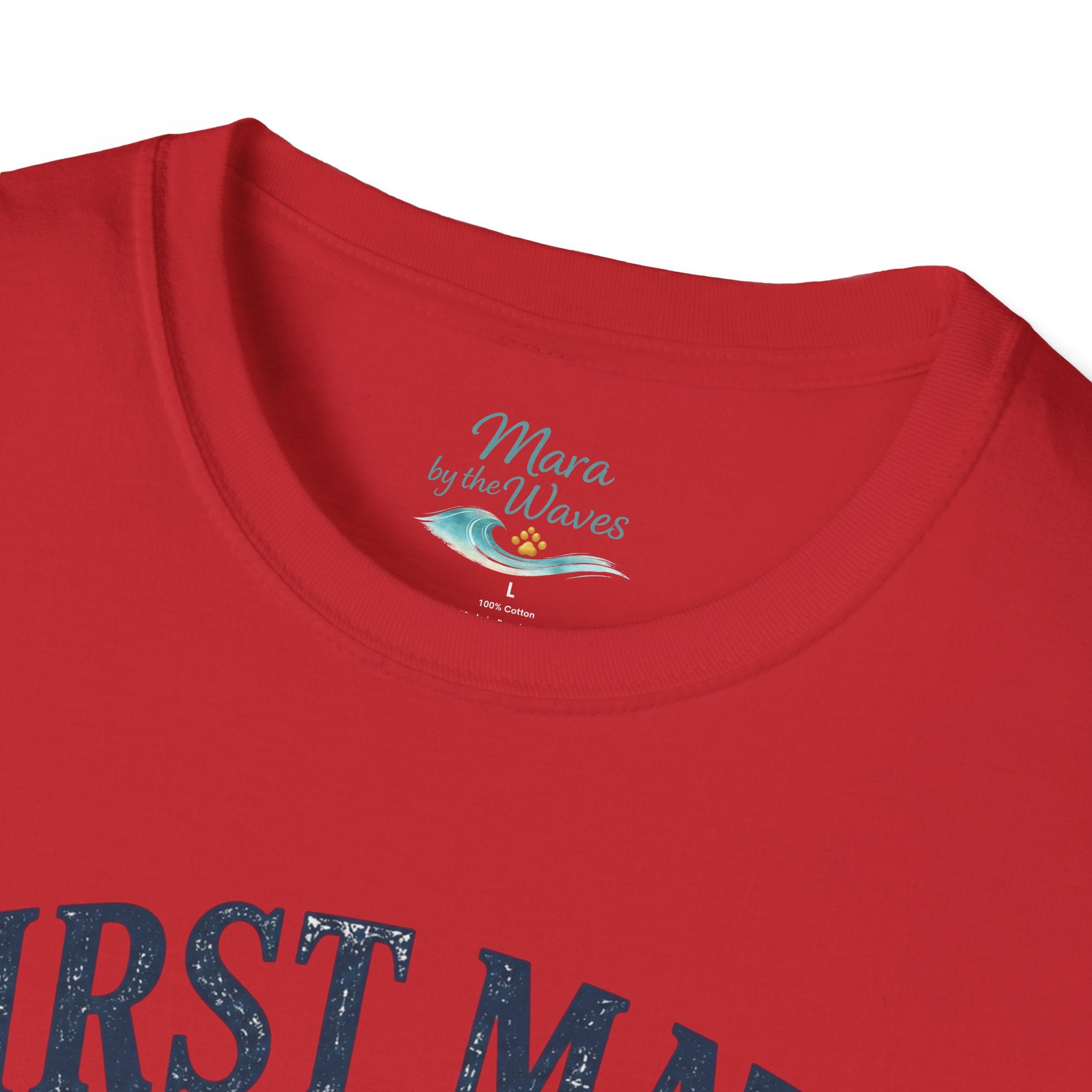 First Mate Boat Dog T-Shirt — Golden Retriever Nautical Tee