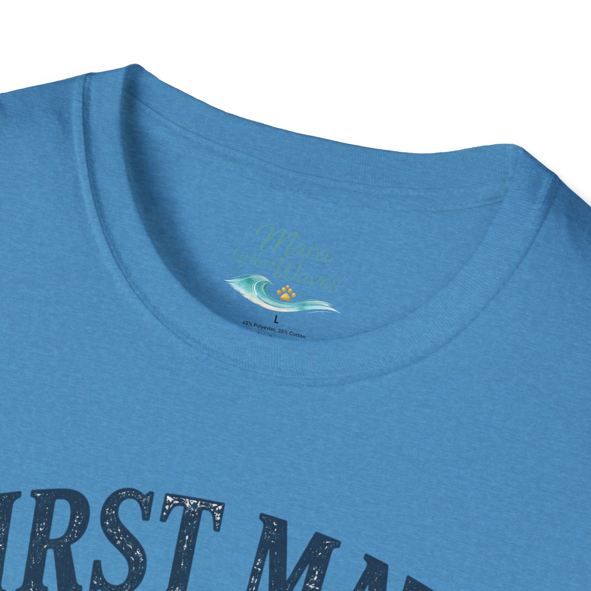 First Mate Boat Dog T-Shirt — Golden Retriever Nautical Tee