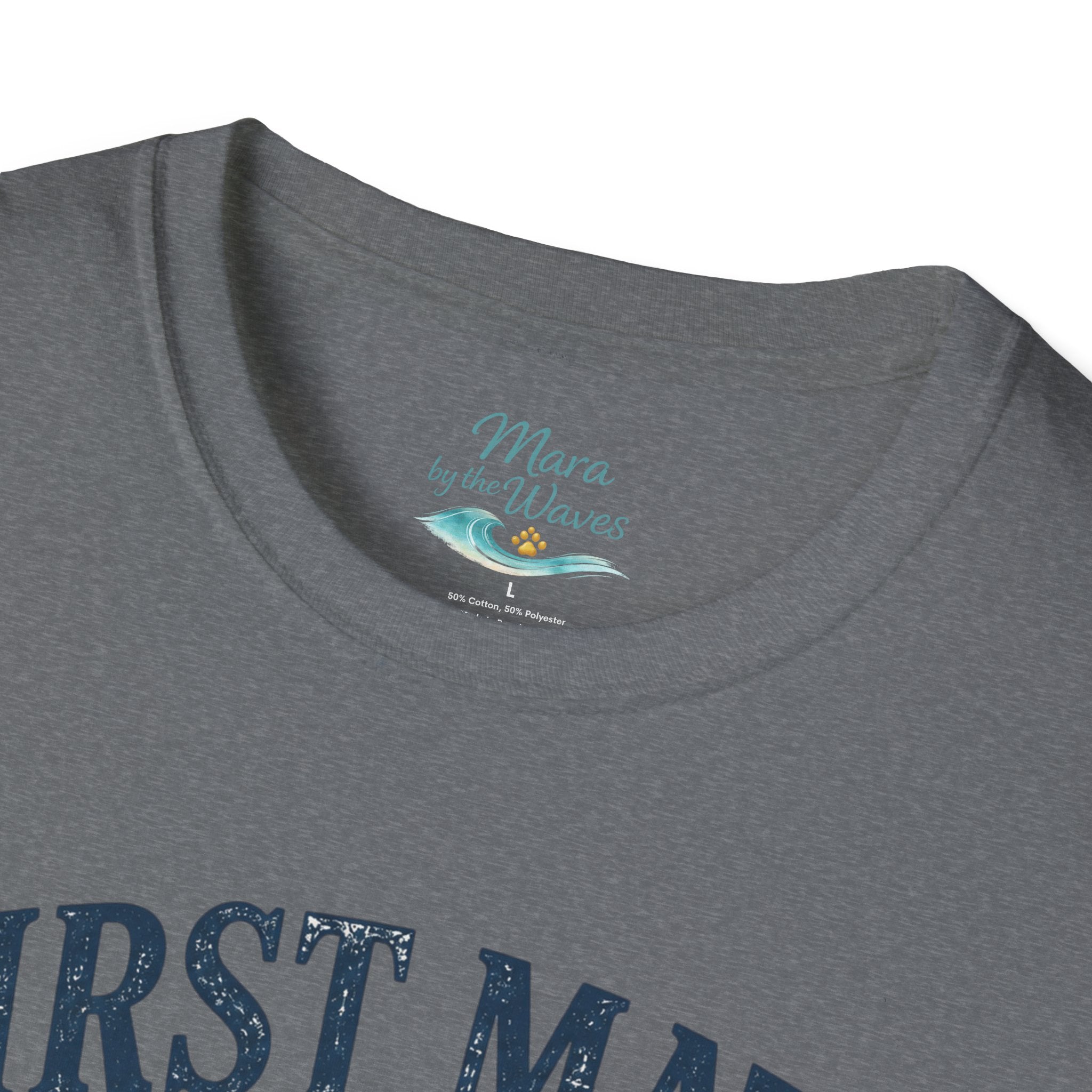 First Mate Boat Dog T-Shirt — Golden Retriever Nautical Tee