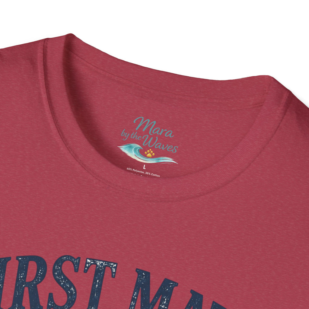 First Mate Boat Dog T-Shirt — Golden Retriever Nautical Tee