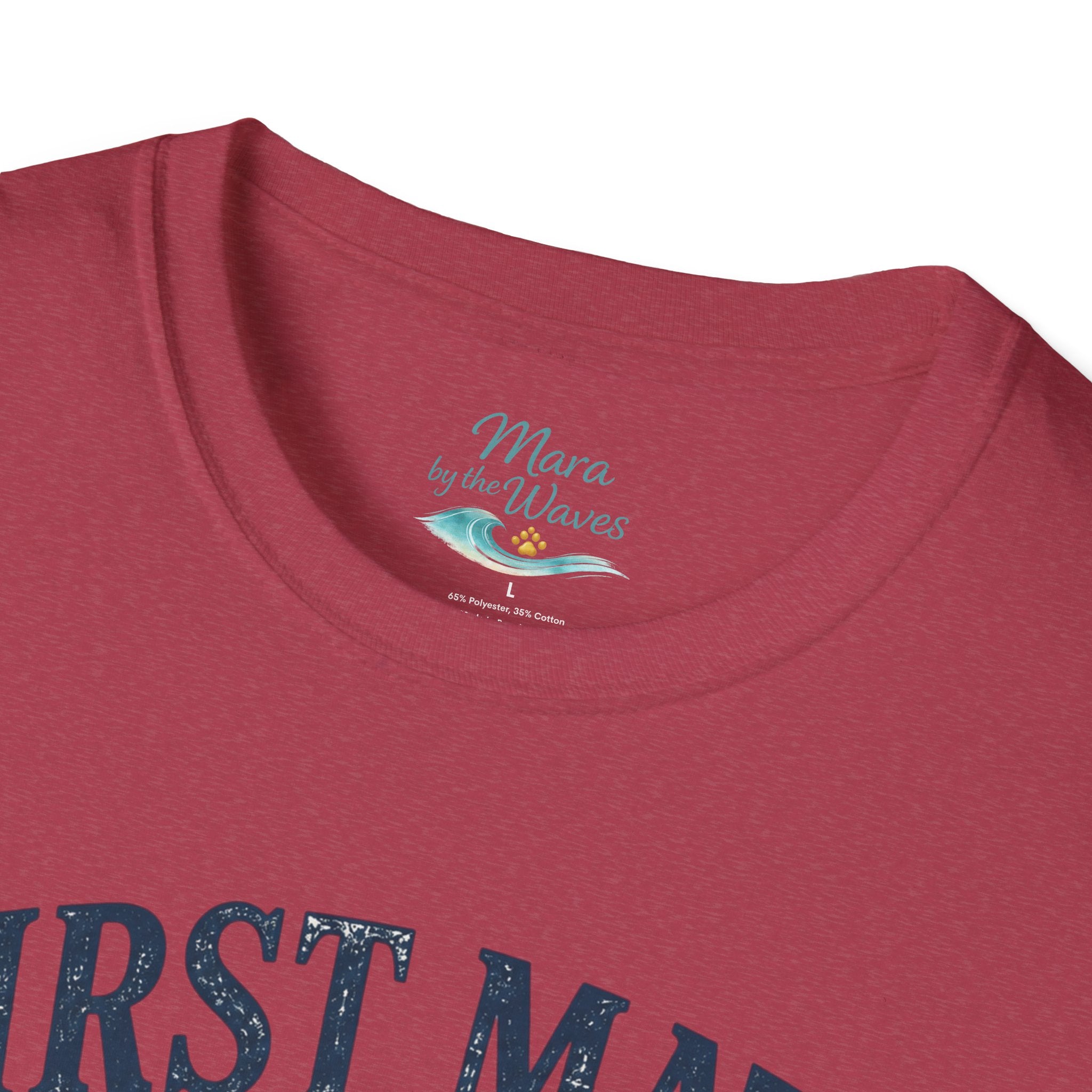 First Mate Boat Dog T-Shirt — Golden Retriever Nautical Tee