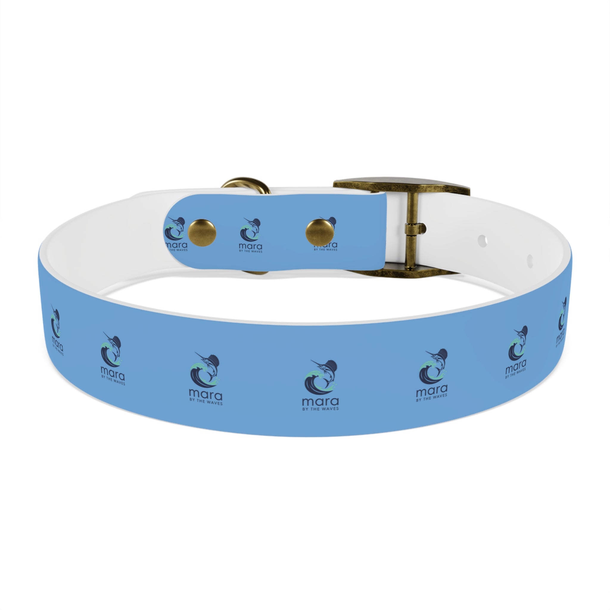 Sail Fish Mara by the Waves Logo Dog Collar - Durable Waterproof Pet Collar for Everyday Wear