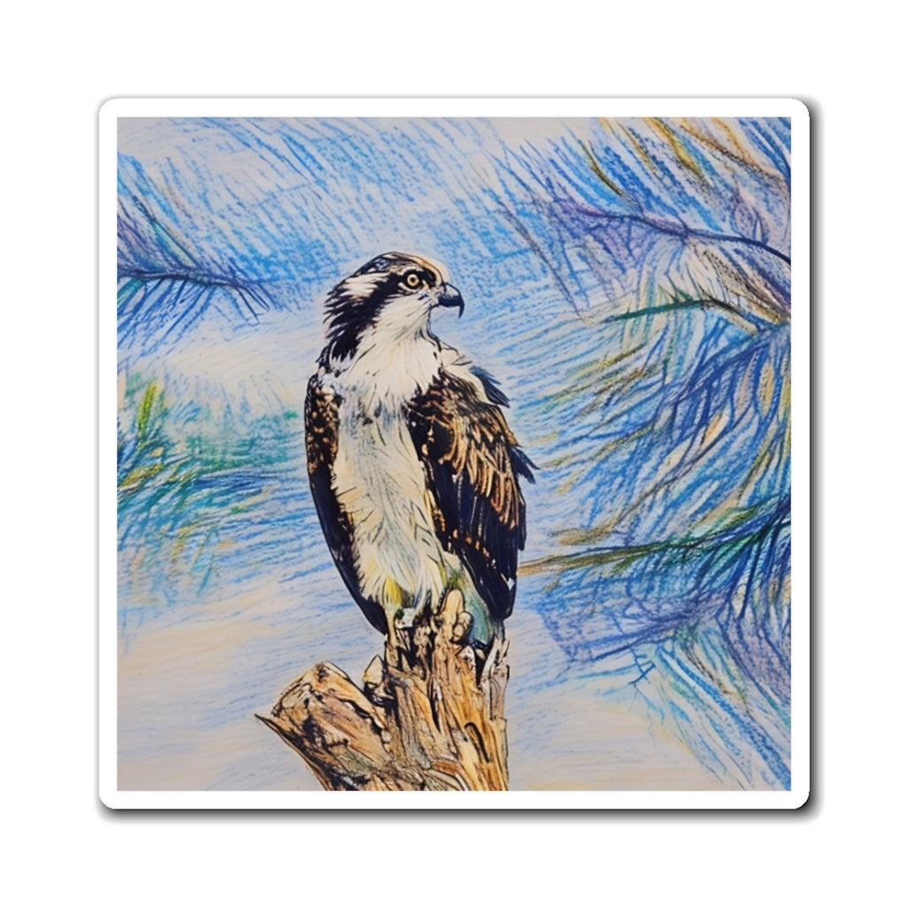 Artistic Osprey Magnet - Nature-Inspired Home Decor