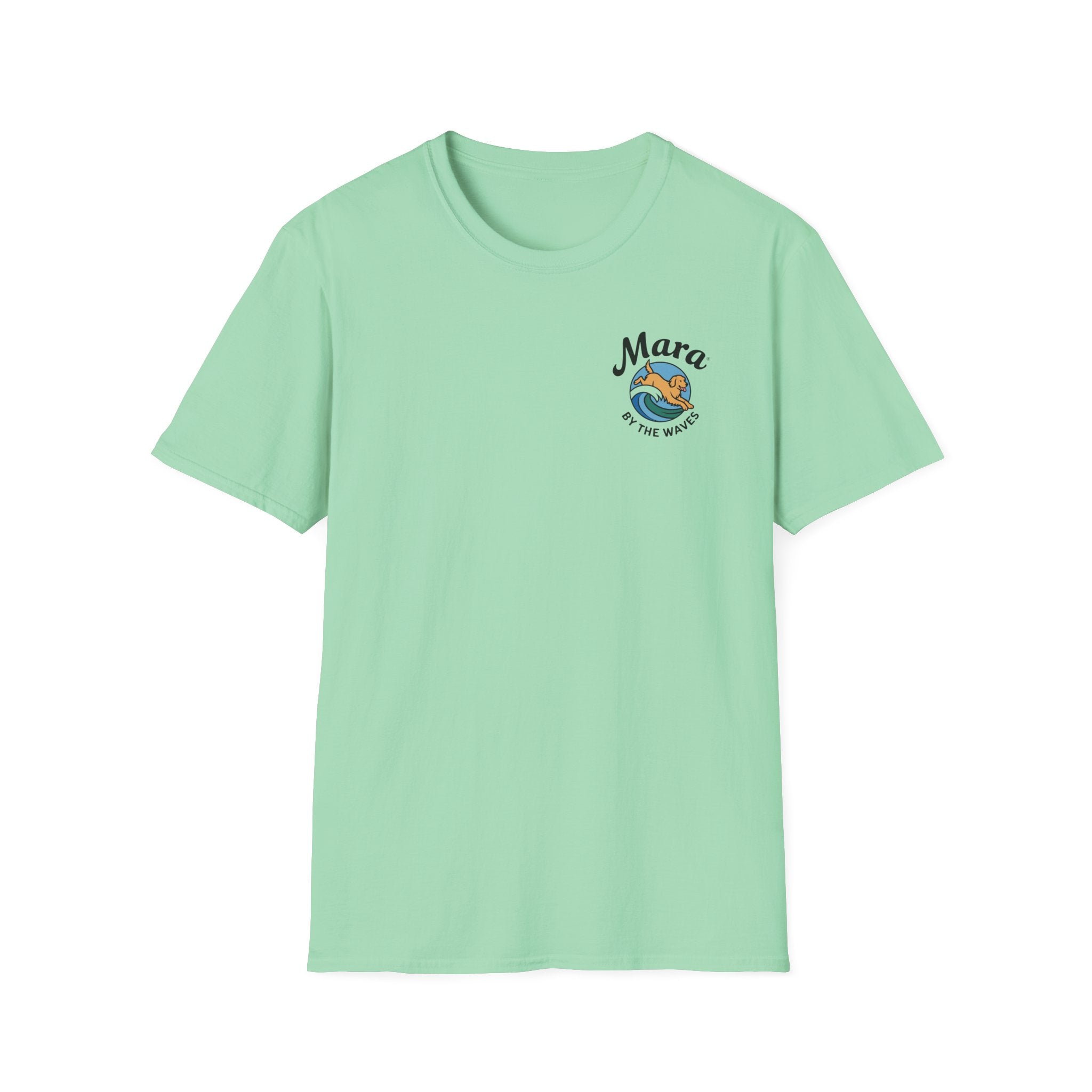 Golden Retriever Ocean Logo T-Shirt