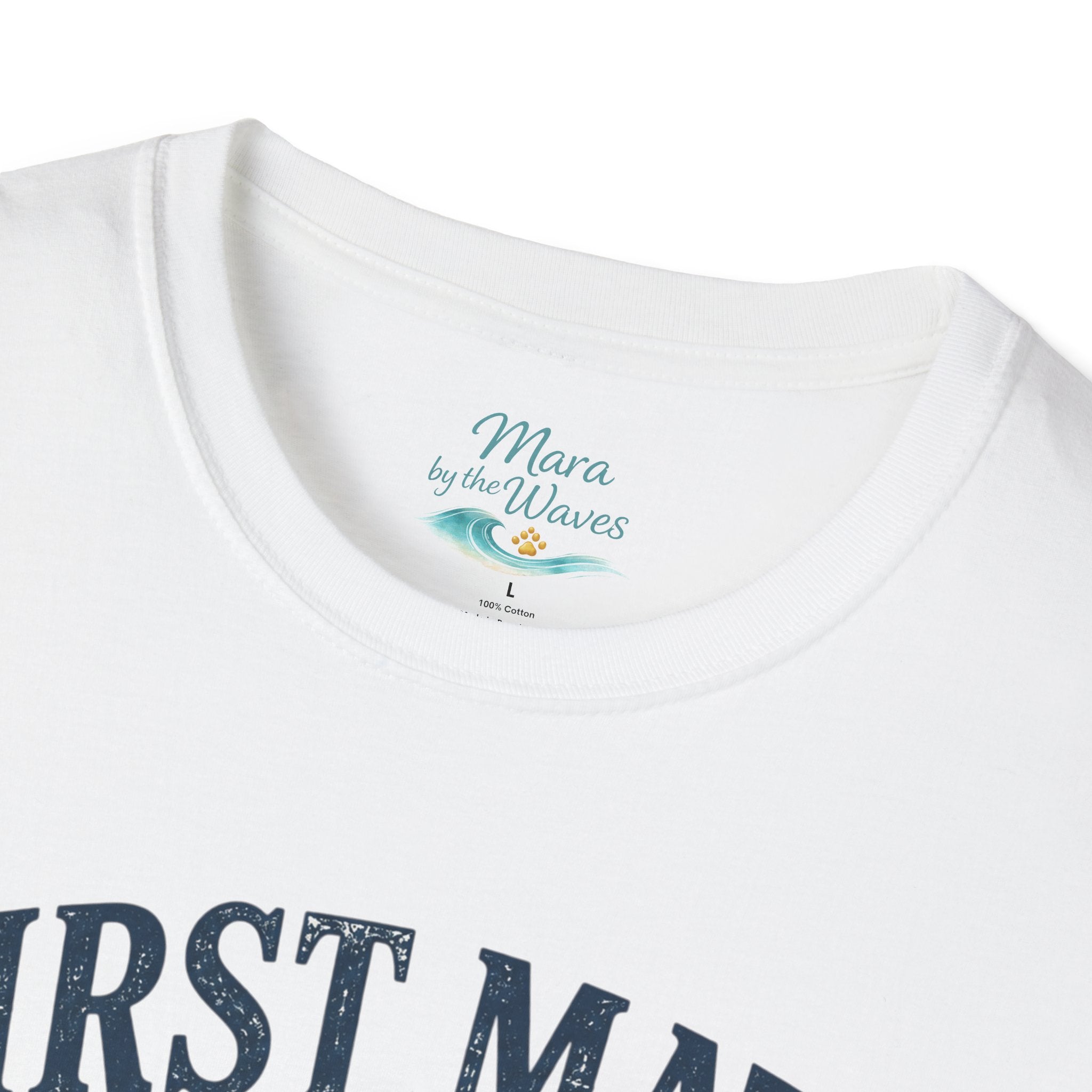 First Mate Boat Dog T-Shirt — Golden Retriever Nautical Tee