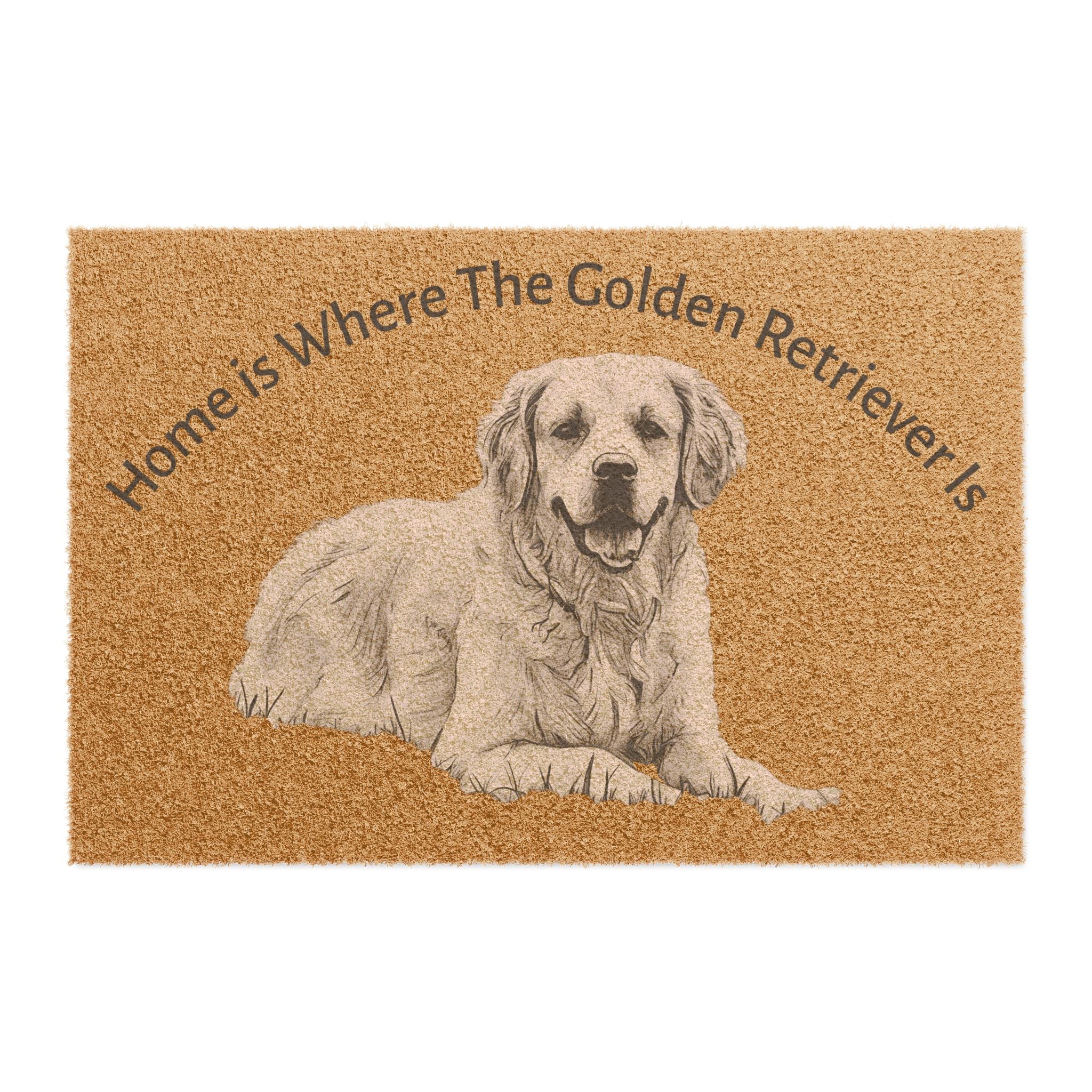 Doormat Home Golden Retriever